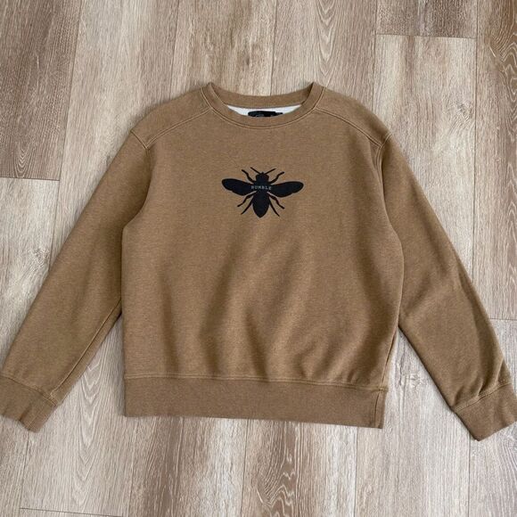 Prana Tops - Prana Organic Cotton Humble Bee Graphic Sweatshirt Tee Size Medium Brown / Tan